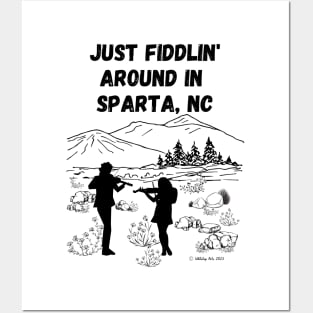 Just Fiddlin' Around in Sparta, NC Posters and Art